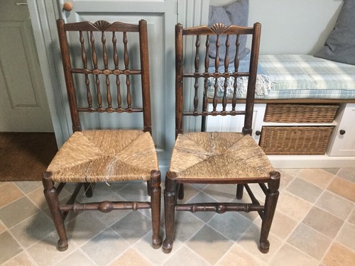 Two antique liverpool fan - two,