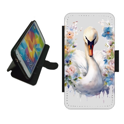 Swan phone case wallet - swan,