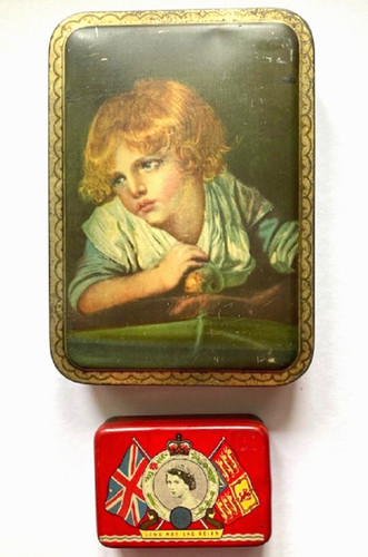 Vintage advertising tins - vintage,
