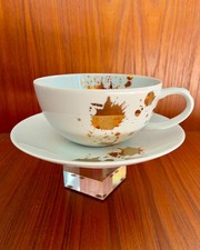 Jonathan Adler Designer “1948 Cup & Saucer” White & Gold Contemporary Porcelain