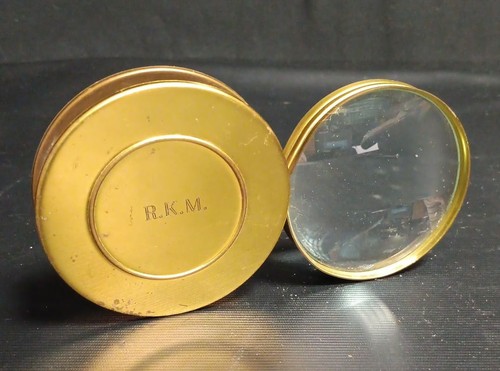 Vintage brass folding pocket - brass,