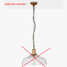 John Lewis Clyde Ceiling Light Fitting Only H29 X Dia.34cm *See Notes*