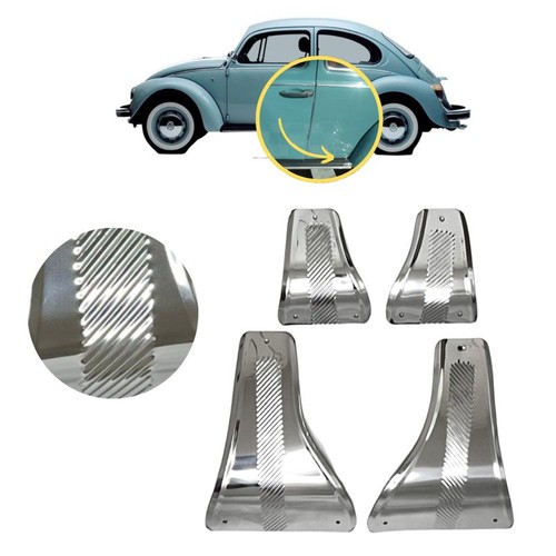 Running board stone guard - stone, 4pcs