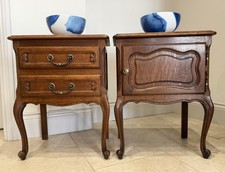 Pair French Oak Louis XV Style