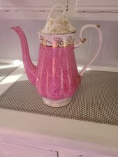 Beautiful Pink & Gold Teapot