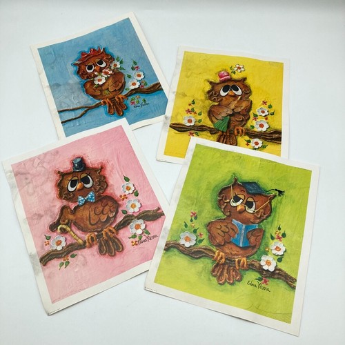 Edna vierra owl lithograph - vierra,