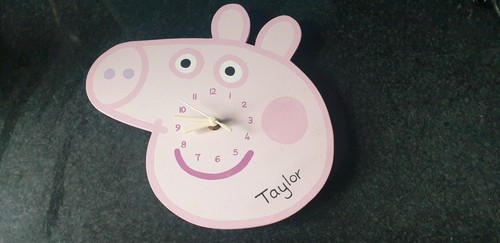 Peppa pig face clock - clock, with