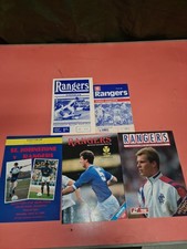 Glasgow Rangers Football Programmes Joblot X 5 Great Condition