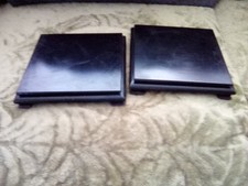 Two solid mahogany display - two,