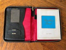 Vintage Black Leather Zipped