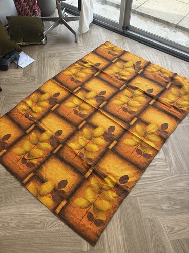 Vintage 1970s geometric fabric - vintage,