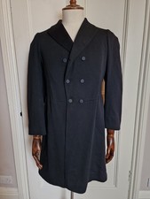 Antique Victorian Men's Frock Coat Black 39" Chest 19th Century