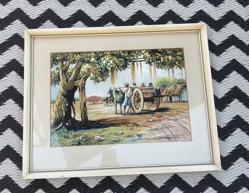 Indian oriental village scene - village,