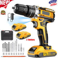 2 Battery 21V Cordless Drill