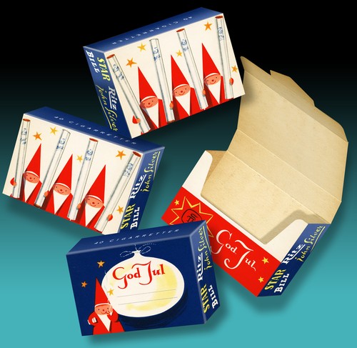 Old cigarette box - box, nikolaus