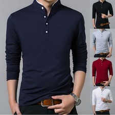 Men's Grandad Shirts Polo