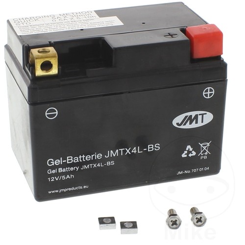 Jmt battery ytx4l gel fits - ytx4l-bs,