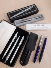 Stationary-Vintage Pen Job Lot PARKER Frontier Set, Senator W.Germany, Celtic