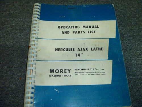 Morey hercules ajax lathe - hercules,