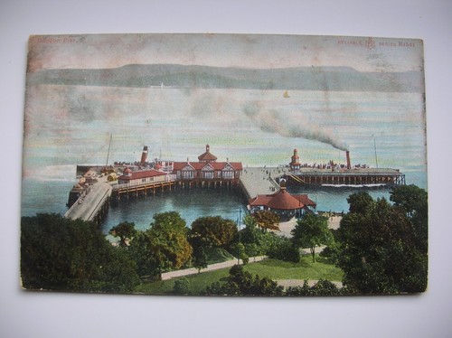Dunoon pier postcard - pier,