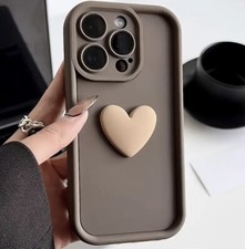 Case For iPhone 17 16 15 14 Max Plus /Air Love Heart Shockproof Phone Cover