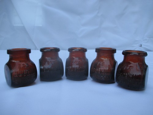 Dumpy small 1oz bovril jars - dumpy,