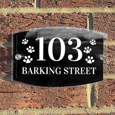 Dog Theme House Sign Plaque