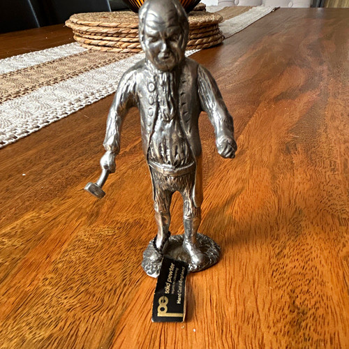 Solid pewter hand cast - solid, in