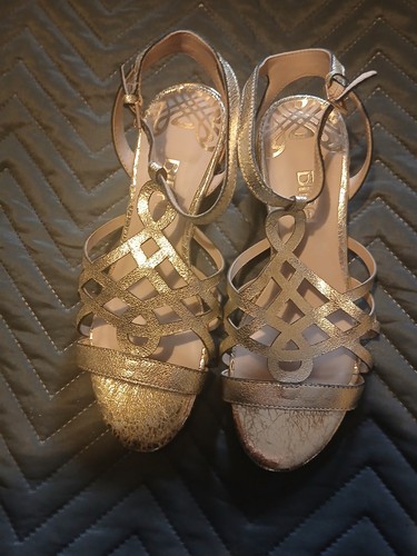 Biba gold party sandal - party, shoes