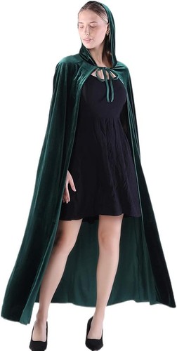 Coolwife velvet cloak cape - velvet,