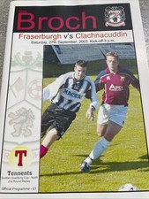 Fraserburgh v Clachnacuddin 27/9/03
