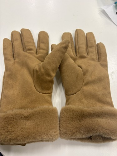 Women fake fur gloves - women’s, with