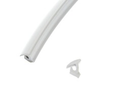 BAILEY CARAVANS GREY RUBBER AWNING RAIL EDGING GASKET BY THE METRE REPAIR SPARES