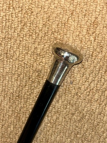 Vintage ebonised walking stick - vintage,