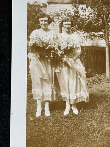 Vtg 1920s bridesmaids photo - vtg,