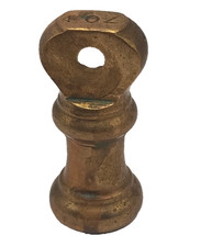 Antique 4oz Brass Weight Bell