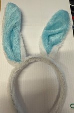 Blue Bunny Ears Headband