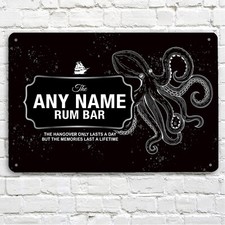 Personalised Rum Bar Sign -
