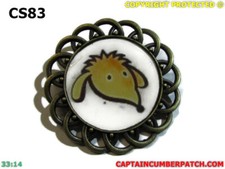 steampunk brooch badge pin womble cult classic children kids tv show #CS83