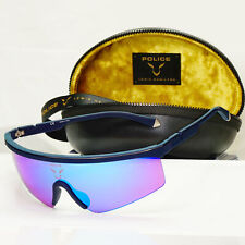 Police Lewis Hamilton F1 Sunglasses Blue Mirror Shield Visor SPL A28 COL 6C9B