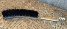 Vintage Hatters Wooden Curved Brush ’Falcon’ Rodmans Ltd Chiswick & Slough (D-6)
