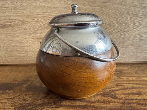 Vintage wooden tea - wooden, caddy
