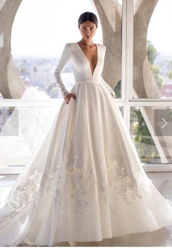 Pronovias brown wedding dress - pronovias,