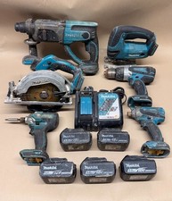 Makita Power Tools Joblot Circular Saw, Jigsaw, Drill, Impact Driver & Batteries