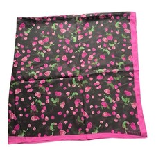 Gucci Pink & Black Floral Silk