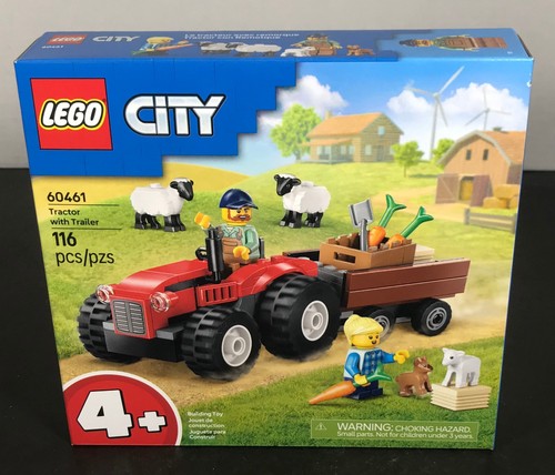 Lego city tractor with - tractor, trailer