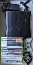 Xbox 360 Slim 250gb HDD Console With 15 Games Bundle. 