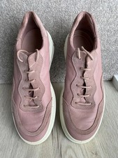 ECCO WOMENS LEATHER TRAINERS