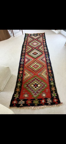 Vintage turkish kilim runner - turkish,