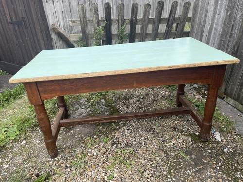 Oak refectory table - refectory,